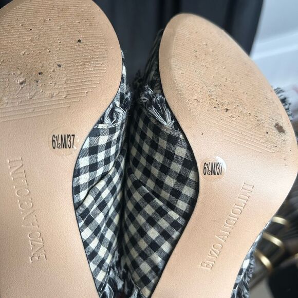 Enzo Angiolini Fallyn Gingham Heels - Picture 5 of 7